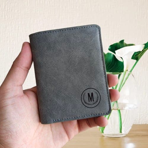 Premium Grey Leather Wallet for Men